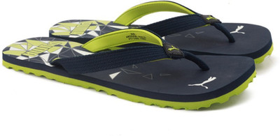 

Puma Tide IDP Flip Flops, Peacoat-limepunch