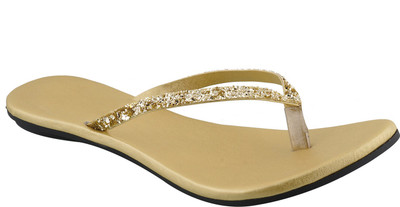 

Soft Arts Flip Flops, Gold