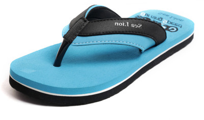 

Sea Lion Flip Flops, Blue::black