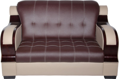 

Furniture Mind Bella Leatherette 2 Seater Sofa(Finish Color - Beige Brown)