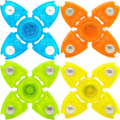 

Montez 4 Metal Ball High Speed Fidget Spinner Toy Set Of 4(Multicolor)