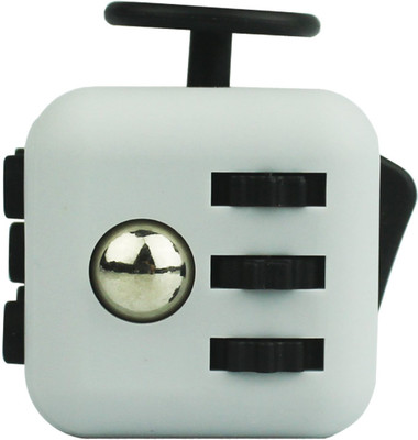 

VibeX ® Anti-Stress/Anti-anxiety for EDC, ADHD, Children, Teens, Student and Adults Dice Stress Reliever Fidget Cube Spinner(White)