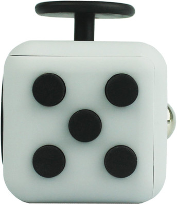 

VibeX ™ Fidget Cube Prime Toys Anti-Stress/Anti-anxiety for EDC, ADHD, Children, Teens, Student and Adults Dice Stress Reliever(White)