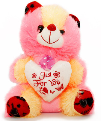 

paribazaar Teddy - 28 cm(Yellow, Red, Pink), Pink;red;yellow