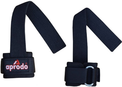 

APRODO WEIGHT LIFTING BAR STRAPS,BODY BUILDING,GYM WRIST SUPPORT Wrist Support(Black