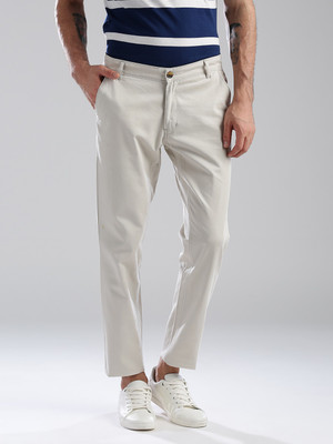 Hubberholme Slim Fit Men Beige Trousers