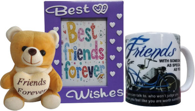 

Saugat Traders Soft Toy, Photoframe, Mug Gift Set