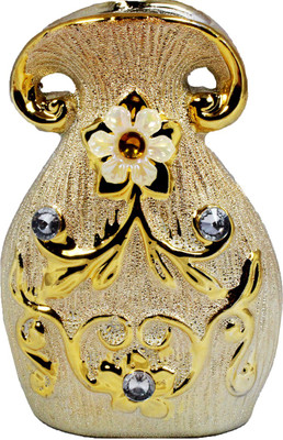 

Stealodeal Gold Alaadin Style Flower Pot Pottery Vase(4.7 inch, Gold)
