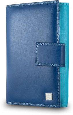 

Dudu Women Casual Blue Genuine Leather Card Holder(14 Card Slots)