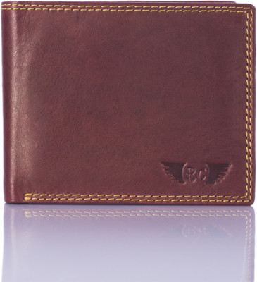 

Royster Callus Men Brown Genuine Leather Wallet(9 Card Slots)