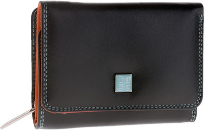 

Dudu Women Casual Blue Genuine Leather Wallet(6 Card Slots), Black