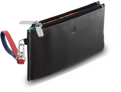 

Dudu Women Casual Black Genuine Leather Wallet(18 Card Slots)