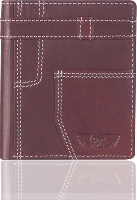 

Royster Callus Men Brown Genuine Leather Wallet(10 Card Slots)