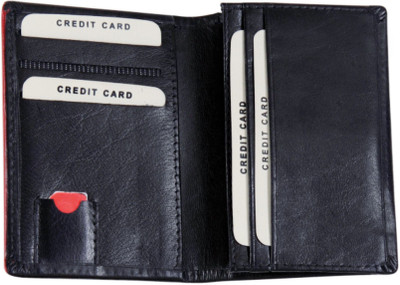 

Santhome Men Black Genuine Leather Wallet(4 Card Slots)