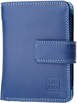 

Dudu Women Casual Blue Genuine Leather Wallet(9 Card Slots)