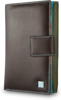 

Dudu Women Casual Brown Genuine Leather Card Holder(14 Card Slots), Dark brown