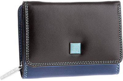 

Dudu Women Casual Blue, Black Genuine Leather Wallet(6 Card Slots), Woods