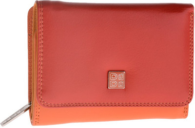 

Dudu Women Casual Orange, Pink Genuine Leather Wallet(6 Card Slots), Red
