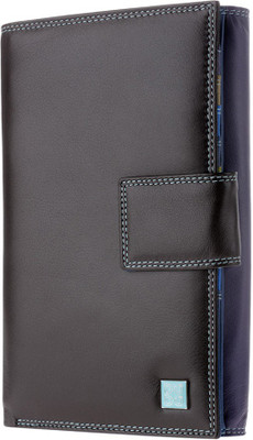 

Dudu Women Formal Black Genuine Leather Card Holder(14 Card Slots), Woods