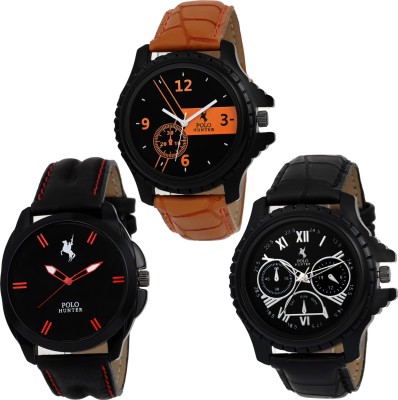 POLO HUNTER New 142321 Combo Of 3 Exclusive Watch  - For Men   Watches  (Polo Hunter)
