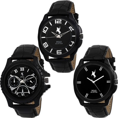 POLO HUNTER Men In Black-211113 Elegant Watch  - For Men   Watches  (Polo Hunter)