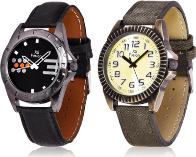 

X5 Fusion SET_OF_2_BK_BIG3_AND_BLK_YLOW_1-12 Watch - For Men