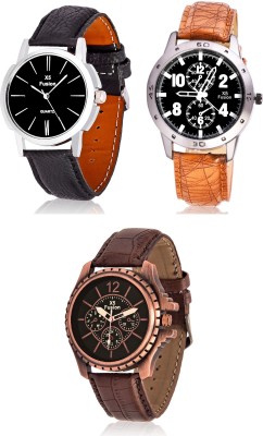 X5 Fusion 3st_24810_brn_stp_and_antique_and_liney Watch  - For Men   Watches  (X5 Fusion)