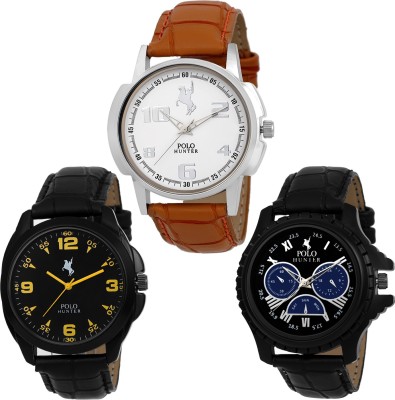 POLO HUNTER New 123122 Combo Of 3 Exclusive Watch  - For Men   Watches  (Polo Hunter)