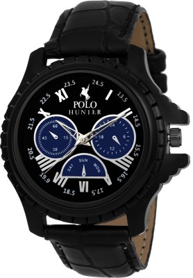 POLO HUNTER Ph-22 Bl-Bk Special Elegant Watch  - For Men   Watches  (Polo Hunter)