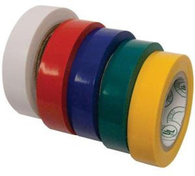 

PK Aqua - 5Pcs Heavy Duty Electrical Wire Insulation Tape-Mixed Color (Green,Yellow,Red,Blue,Black)- Solid Filter Cartridge(0.5, Pack of 1)