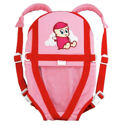 

Farlin Extra Padded Baby Cuddler(Pink, Front Carry facing in)