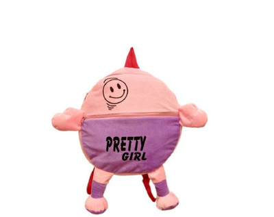 

PRACHI TOYS Pretty Girl Pink & Purple Kids School Bag, Picnic Bag - 14 inch(Multicolor)