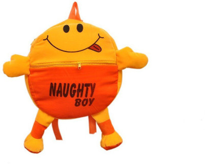 

PRACHI TOYS Naught Boy Yellow & Orange Kids School Bag, Picnic Bag - 14 inch(Multicolor)