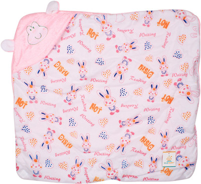 

Ole Baby Printed  Swadding Baby Blanket(Microfiber, Pink