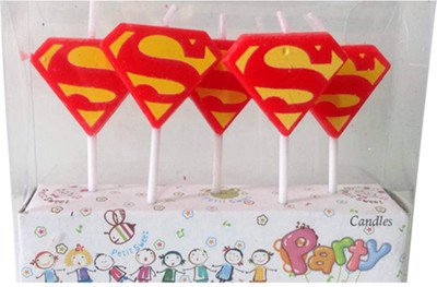 

Funcart Superman Candle(Multicolor, Pack of 5)