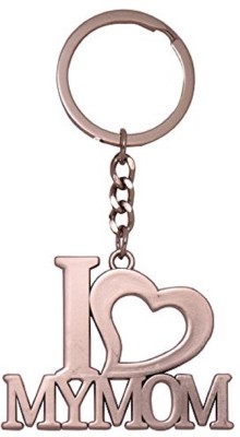 Madhuraj I Love My Mom Mother's Special Metal Key Chain(Silver)