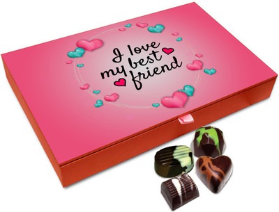 

Chocholik Friendship Gift - I Love MY Best Friends Chocolate Box - 12 Pc Truffles(144 g)