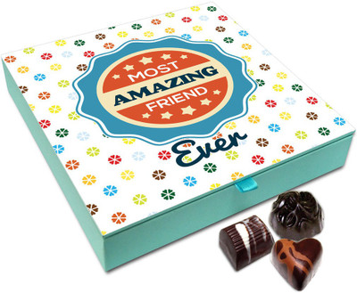 

Chocholik Friendship Gift Box - I Have The Most Amazing Friends Chocolate Box - 9pc Truffles(108 g)