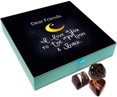 

Chocholik Friendship Gift - Dear Friend I Love You Chocolate Box For Friends - 9 Pc Truffles(108 g)