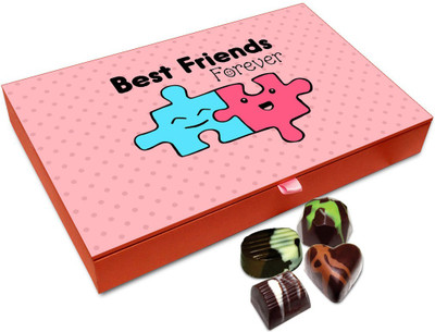 

Chocholik Friendship Gift - We Are Best Friends Forever Chocolate Box - 12 Pc Truffles(144 g)