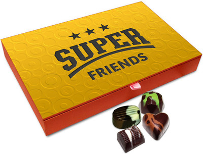 

Chocholik Friendship Gift - Super Friends Chocolate Box - 12 Pc Truffles(144 g)
