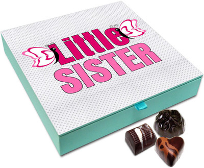 

Chocholik Rakhi Gift Box - Little Sis You Are Awesome Chocolate Box For Brother / Sister - 9pc Truffles(108 g)