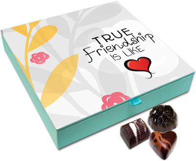 

Chocholik Friendship Gift Box - True Friendship Is Like Love Chocolate Box - 9pc Truffles(108 g)
