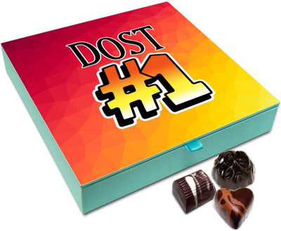 

Chocholik Friendship Gift Box - You Are Friend No 1 Chocolate Box - 9pc Truffles(108 g)