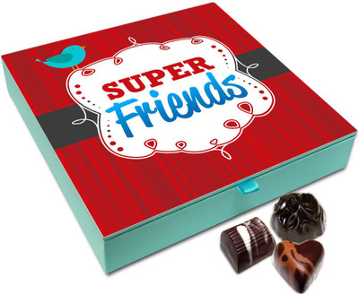 

Chocholik Friendship Gift - You All Are Super Friends Chocolate Box For Friends - 9 Pc Truffles(108 g)