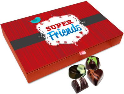 

Chocholik Friendship Gift - You All Are Super Friends Chocolate Box - 12 Pc Truffles(144 g)