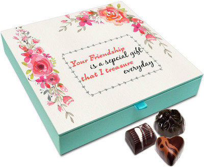 

Chocholik Friendship Gift - Your Friendship Is Special Gift To Me Chocolate Box For Friends - 9 Pc Truffles(108 g)