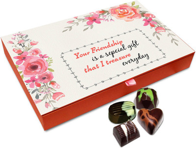 

Chocholik Friendship Gift - Your Friendship Is Special Gift To Me Chocolate Box - 12 Pc Truffles(144 g)