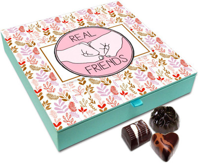 

Chocholik Friendship Gift Box - You Are My Real Friend Chocolate Box - 9pc Truffles(108 g)