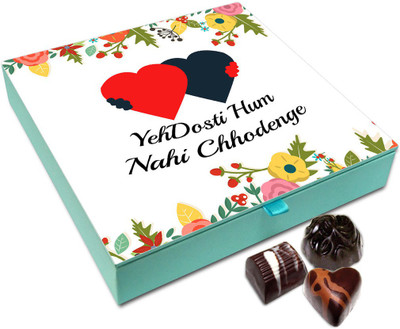 

Chocholik Friendship Gift Box - We Will Never Leave This Friendship Chocolate Box - 9pc Truffles(108 g)